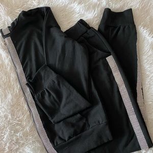 Rhinestone tracksuit